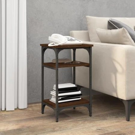 Mesa auxiliar madera contrachapada roble marrón 35x30x60 cm de vidaXL, Mesas auxiliares - Ref: Foro24-825806, Precio: 37,40 €...