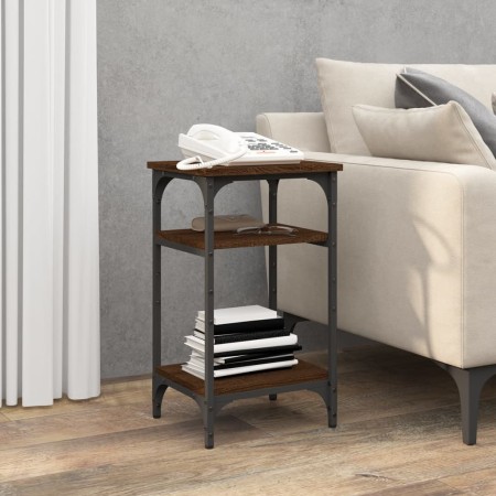 Mesa auxiliar madera contrachapada roble marrón 35x30x60 cm de vidaXL, Mesas auxiliares - Ref: Foro24-825806, Precio: 37,99 €...
