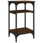 Mesa auxiliar madera contrachapada roble marrón 35x30x60 cm de vidaXL, Mesas auxiliares - Ref: Foro24-825806, Precio: 37,40 €...
