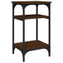 Mesa auxiliar madera contrachapada roble marrón 35x30x60 cm de vidaXL, Mesas auxiliares - Ref: Foro24-825806, Precio: 37,99 €...