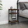 Mesa auxiliar madera contrachapada roble marrón 35x30x60 cm de vidaXL, Mesas auxiliares - Ref: Foro24-825806, Precio: 37,99 €...