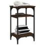 Mesa auxiliar madera contrachapada roble marrón 35x30x60 cm de vidaXL, Mesas auxiliares - Ref: Foro24-825806, Precio: 37,40 €...