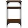 Mesa auxiliar madera contrachapada roble marrón 35x30x60 cm de vidaXL, Mesas auxiliares - Ref: Foro24-825806, Precio: 37,99 €...
