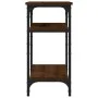 Mesa auxiliar madera contrachapada roble marrón 35x30x60 cm de vidaXL, Mesas auxiliares - Ref: Foro24-825806, Precio: 37,40 €...