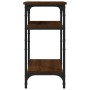 Mesa auxiliar madera contrachapada roble marrón 35x30x60 cm de vidaXL, Mesas auxiliares - Ref: Foro24-825806, Precio: 37,99 €...