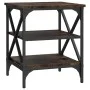 Smoked oak plywood side table 40x42x50 cm by vidaXL, Side tables - Ref: Foro24-825776, Price: 37,99 €, Discount: %
