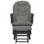 Nursing chair with stool dark gray fabric by vidaXL, Rocking chairs - Ref: Foro24-351667, Price: 254,04 €, Discount: %