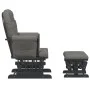 Nursing chair with stool dark gray fabric by vidaXL, Rocking chairs - Ref: Foro24-351667, Price: 254,04 €, Discount: %