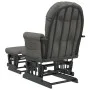 Nursing chair with stool dark gray fabric by vidaXL, Rocking chairs - Ref: Foro24-351667, Price: 254,04 €, Discount: %