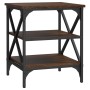 Mesa auxiliar madera contrachapada marrón roble 40x42x50 cm de vidaXL, Mesas auxiliares - Ref: Foro24-825780, Precio: 42,89 €...