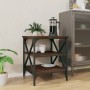 Mesa auxiliar madera contrachapada marrón roble 40x42x50 cm de vidaXL, Mesas auxiliares - Ref: Foro24-825780, Precio: 42,89 €...
