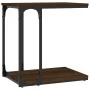 Mesa auxiliar madera contrachapada marrón roble 50x35x52 cm de vidaXL, Mesas auxiliares - Ref: Foro24-825816, Precio: 25,97 €...