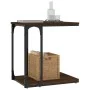 Mesa auxiliar madera contrachapada marrón roble 50x35x52 cm de vidaXL, Mesas auxiliares - Ref: Foro24-825816, Precio: 25,97 €...