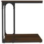 Mesa auxiliar madera contrachapada marrón roble 50x35x52 cm de vidaXL, Mesas auxiliares - Ref: Foro24-825816, Precio: 25,97 €...