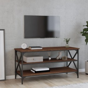 Mueble para TV madera contrachapada marrón roble 100x40x50 cm de vidaXL, Mesas auxiliares - Ref: Foro24-825796, Precio: 64,58...