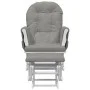 Sillón de lactancia con taburete tela gris claro de vidaXL, Mecedoras - Ref: Foro24-351662, Precio: 275,01 €, Descuento: %