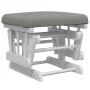 Sillón de lactancia con taburete tela gris claro de vidaXL, Mecedoras - Ref: Foro24-351662, Precio: 275,01 €, Descuento: %
