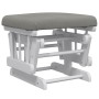 Sillón de lactancia con taburete tela gris claro de vidaXL, Mecedoras - Ref: Foro24-351662, Precio: 254,61 €, Descuento: %