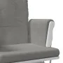 Sillón de lactancia con taburete tela gris claro de vidaXL, Mecedoras - Ref: Foro24-351662, Precio: 275,01 €, Descuento: %