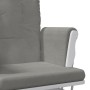 Sillón de lactancia con taburete tela gris claro de vidaXL, Mecedoras - Ref: Foro24-351662, Precio: 254,61 €, Descuento: %
