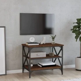 Mueble para TV madera contrachapada marrón roble 60x40x50 cm de vidaXL, Mesas auxiliares - Ref: Foro24-825786, Precio: 43,90 ...