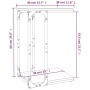 Mesa auxiliar madera contrachapada marrón roble 40x30x60 cm de vidaXL, Mesas auxiliares - Ref: Foro24-825821, Precio: 30,93 €...