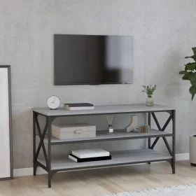 Mueble de TV madera contrachapada gris Sonoma 100x40x50 cm de vidaXL, Mesas auxiliares - Ref: Foro24-825795, Precio: 59,01 €,...