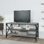 Sonoma gray plywood TV cabinet 100x40x50 cm by vidaXL, Side tables - Ref: Foro24-825795, Price: 59,01 €, Discount: %