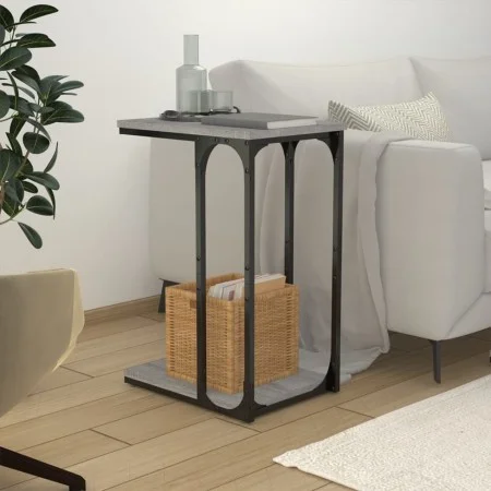 Mesa auxiliar madera contrachapada gris Sonoma 40x30x60 cm de vidaXL, Mesas auxiliares - Ref: Foro24-825820, Precio: 27,70 €,...