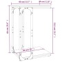 Mesa auxiliar madera contrachapada gris Sonoma 40x30x60 cm de vidaXL, Mesas auxiliares - Ref: Foro24-825820, Precio: 28,04 €,...