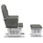 Stillstuhl mit Hocker aus dunkelgrauem Stoff von vidaXL, Schaukelstühle - Ref: Foro24-351661, Preis: 264,34 €, Rabatt: %