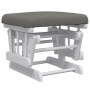Sillón de lactancia con taburete tela gris oscuro de vidaXL, Mecedoras - Ref: Foro24-351661, Precio: 249,94 €, Descuento: %
