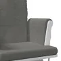 Sillón de lactancia con taburete tela gris oscuro de vidaXL, Mecedoras - Ref: Foro24-351661, Precio: 264,34 €, Descuento: %