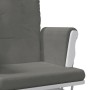 Sillón de lactancia con taburete tela gris oscuro de vidaXL, Mecedoras - Ref: Foro24-351661, Precio: 249,94 €, Descuento: %