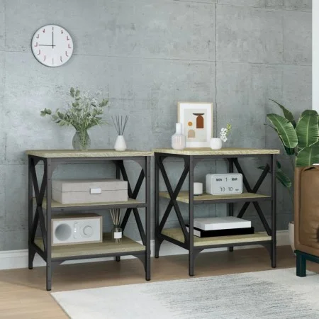Side tables 2 pcs Sonoma oak wood 40x42x50 cm by vidaXL, Side tables - Ref: Foro24-825775, Price: 50,46 €, Discount: %