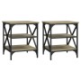 Mesas auxiliares 2 uds madera roble Sonoma 40x42x50 cm de vidaXL, Mesas auxiliares - Ref: Foro24-825775, Precio: 50,93 €, Des...