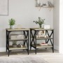 Mesas auxiliares 2 uds madera roble Sonoma 40x42x50 cm de vidaXL, Mesas auxiliares - Ref: Foro24-825775, Precio: 50,93 €, Des...