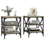 Mesas auxiliares 2 uds madera roble Sonoma 40x42x50 cm de vidaXL, Mesas auxiliares - Ref: Foro24-825775, Precio: 50,93 €, Des...