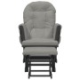 Sillón de lactancia con taburete tela gris claro de vidaXL, Mecedoras - Ref: Foro24-351666, Precio: 258,14 €, Descuento: %