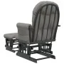 Sillón de lactancia con taburete tela gris claro de vidaXL, Mecedoras - Ref: Foro24-351666, Precio: 253,77 €, Descuento: %