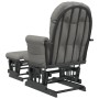 Sillón de lactancia con taburete tela gris claro de vidaXL, Mecedoras - Ref: Foro24-351666, Precio: 258,14 €, Descuento: %