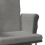 Sillón de lactancia con taburete tela gris claro de vidaXL, Mecedoras - Ref: Foro24-351666, Precio: 253,77 €, Descuento: %