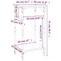 Mesa auxiliar madera contrachapada gris Sonoma 40x30x75 cm de vidaXL, Mesas auxiliares - Ref: Foro24-825800, Precio: 35,86 €,...