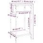 Side table made of gray Sonoma plywood 40x30x75 cm by vidaXL, Side tables - Ref: Foro24-825800, Price: 34,22 €, Discount: %