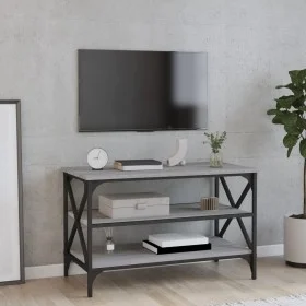 Mueble para TV madera contrachapada gris Sonoma 80x40x50 cm de vidaXL, Mesas auxiliares - Ref: Foro24-825790, Precio: 53,41 €...