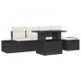 Conjunto de sofá de jardín 6 pcs Negro ratán sintético en Sofás de exterior | Comprar online en Foru.es