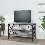 TV stand made of gray Sonoma plywood, measuring 80x40x50 cm. by vidaXL, Side tables - Ref: Foro24-825790, Price: 53,41 €, Dis...