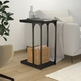 Mesa auxiliar de madera contrachapada negro 40x30x60 cm de vidaXL, Mesas auxiliares - Ref: Foro24-825817, Precio: 28,52 €, De...