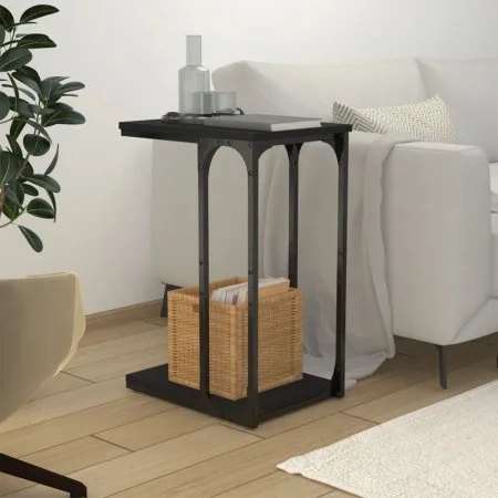 Schwarzer Beistelltisch aus Sperrholz, 40 x 30 x 60 cm von vidaXL, Seitentische - Ref: Foro24-825817, Preis: 28,52 €, Rabatt: %