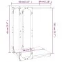 Schwarzer Beistelltisch aus Sperrholz, 40 x 30 x 60 cm von vidaXL, Seitentische - Ref: Foro24-825817, Preis: 28,52 €, Rabatt: %